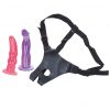 Double Tip Strap On Dildo Set